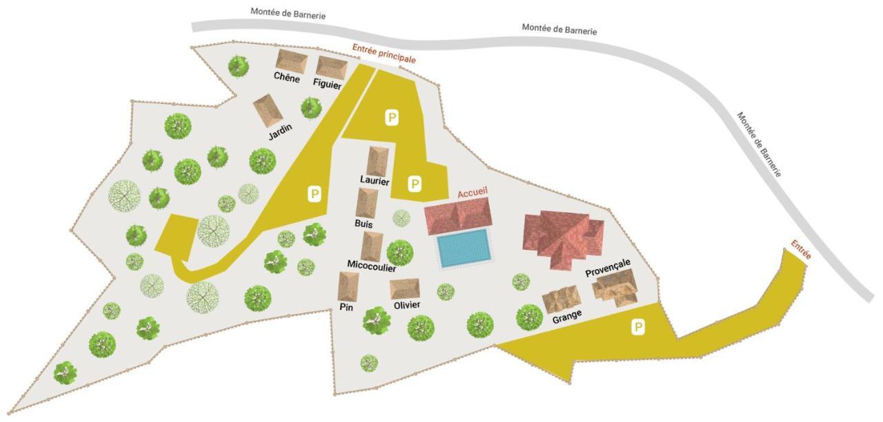 Gites Domaine De La Barnerie Saint Alban Auriolles Exterior photo